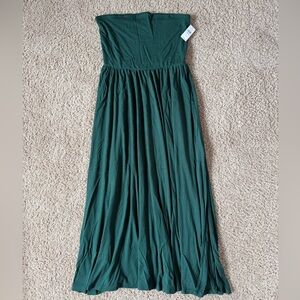 Gap Green Strapless Dress (NWT)
